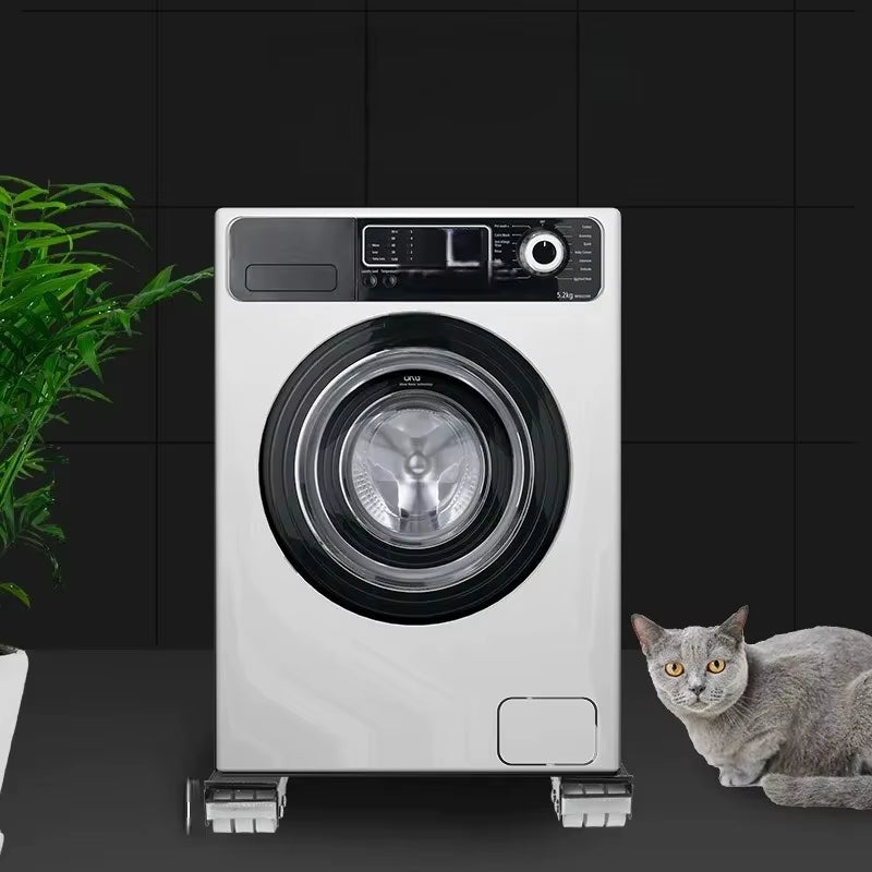 Adjustable Heavy Duty Appliance Rollers for Washer Washing Machine Stand Movable Refrigerator Raised Base Mobile Bracket Wheels