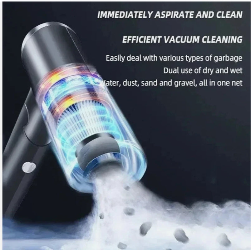 120W Cordless Hand Held Mini Portable Car Auto Home Wireless Vacuum Cleaner New