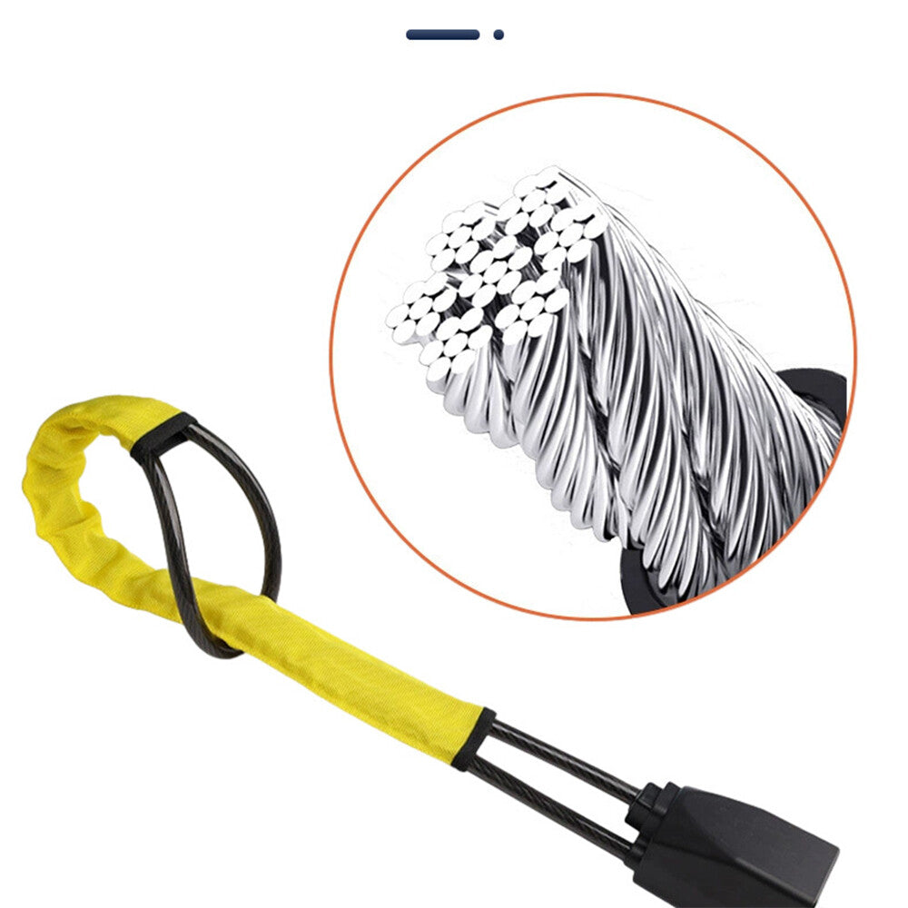 Seat Belt Lock Steering Wheel Lock Car Security Anti-Theft Device Yellow