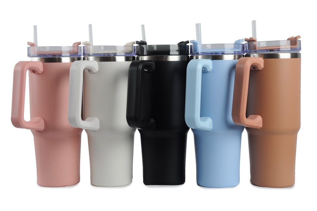 40 Oz Tumbler Cup with Straw Lid Insulated Stainless Steel Water Bottle Tumbler