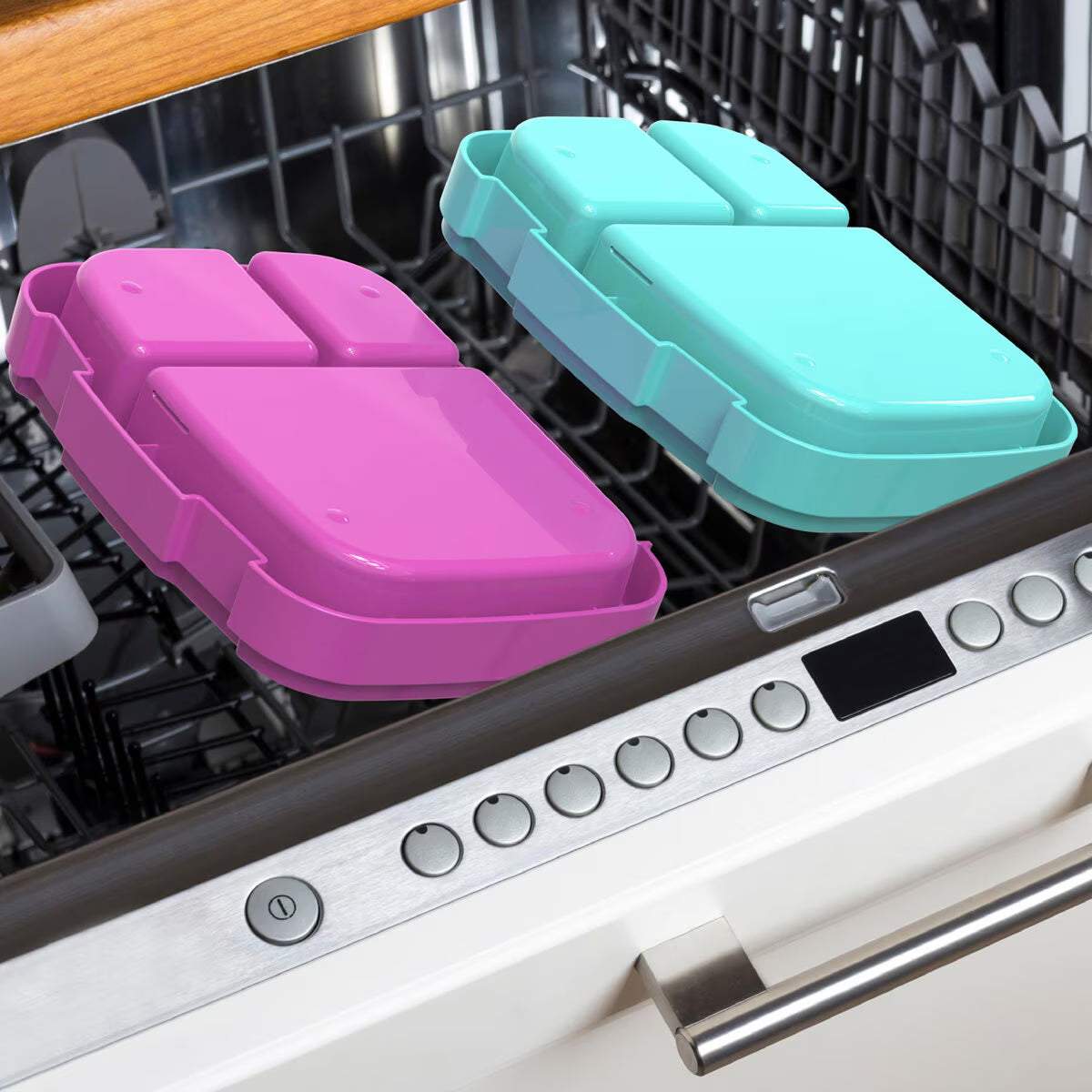 Fresh Lunch Box Bundle, 2 Pack in Purple & Mint