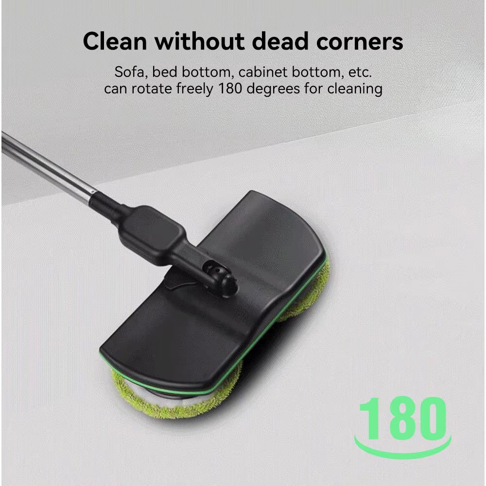Handheld Electric Mop Cordless Electric Rotating Mop Footswitch Rechargeable Sweeper Waxing Cleaning for Hardwood Tile