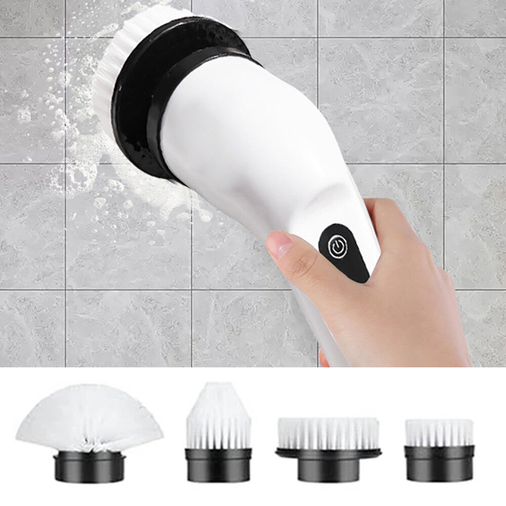 9 in 1 Electric Spin Scrubber Cordless Cleaning Brush Bathroom Rotating Scrubber