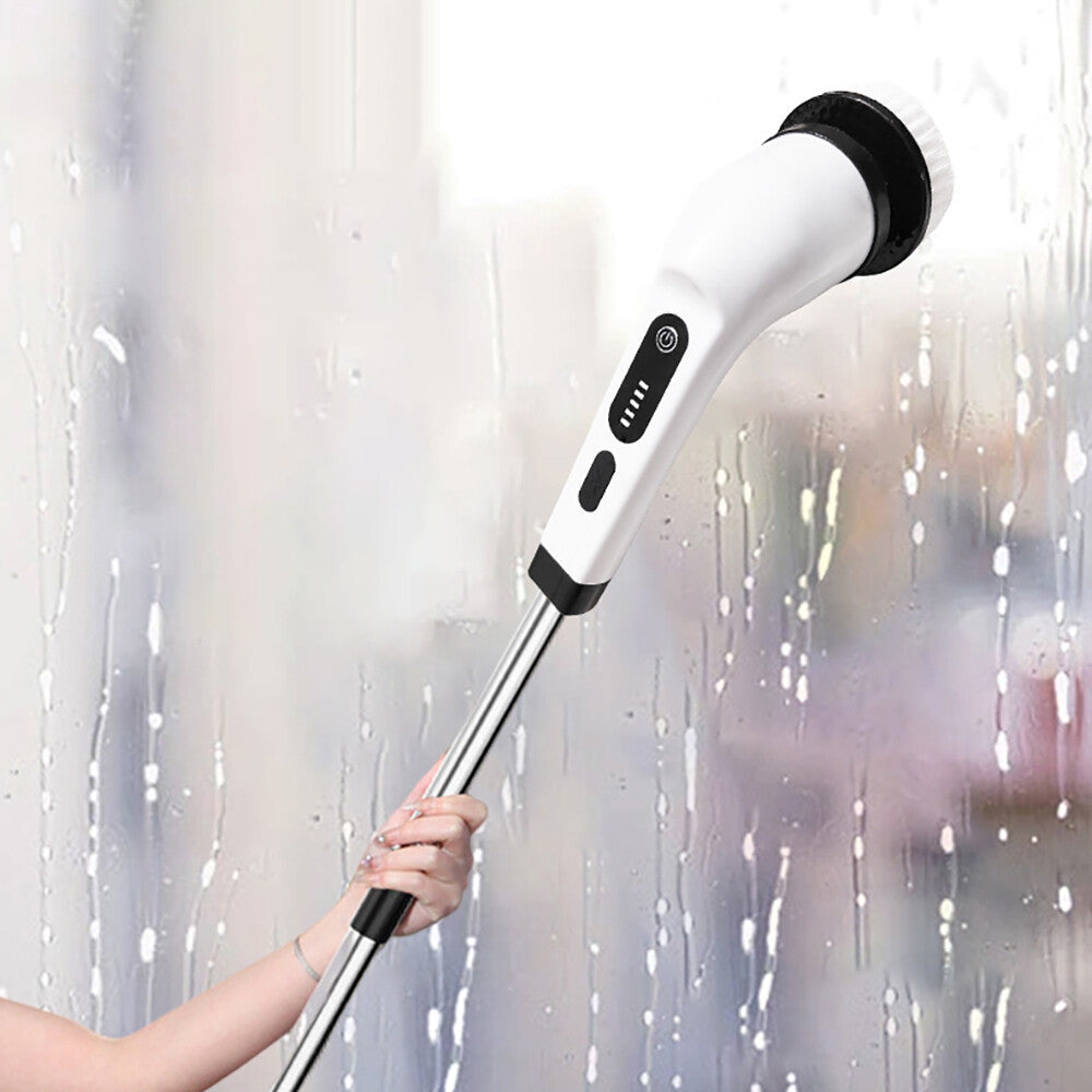 9 in 1 Electric Spin Scrubber Cordless Cleaning Brush Bathroom Rotating Scrubber