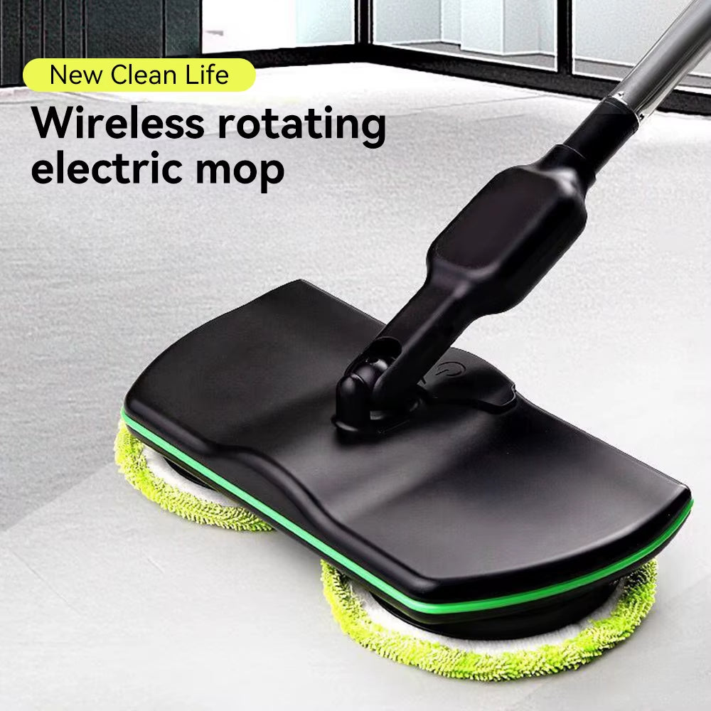 Handheld Electric Mop Cordless Electric Rotating Mop Footswitch Rechargeable Sweeper Waxing Cleaning for Hardwood Tile
