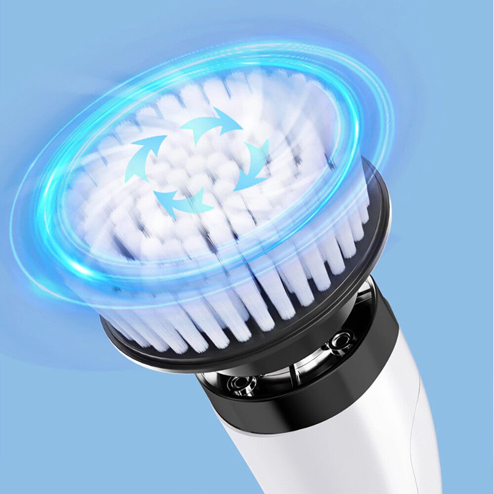 9 in 1 Electric Spin Scrubber Cordless Cleaning Brush Bathroom Rotating Scrubber