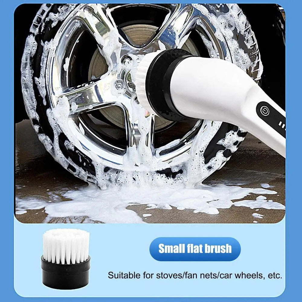 9 in 1 Electric Spin Scrubber Cordless Cleaning Brush Bathroom Rotating Scrubber